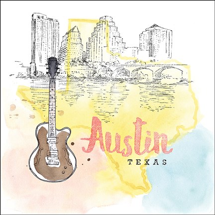 Framed US Cities I Print