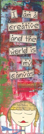 Framed World Canvas Print