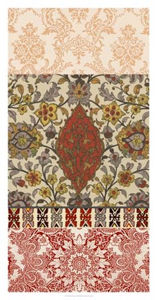 Framed Bohemian Tapestry I Print