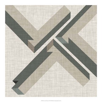 Framed Geometric Perspective IV Print