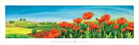 Framed Valle Dei Papaveri Print