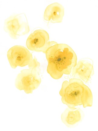 Framed Falling Blossoms III Print