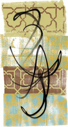 Framed Rhythmic Motion I Print