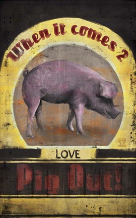 Framed Pig Out Print