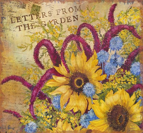 Framed Letters from the Garden II Print