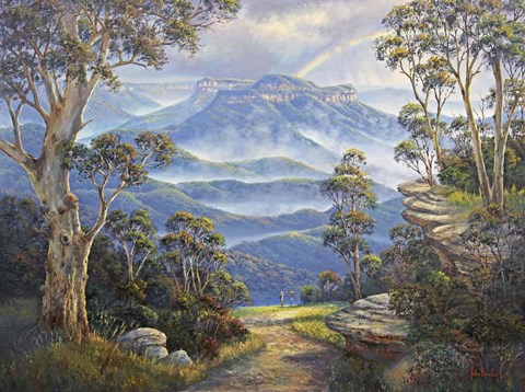 Framed After the Storm - Mt. Solitary Print