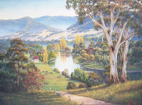 Framed Autumn Reflections - Lacmalac Print