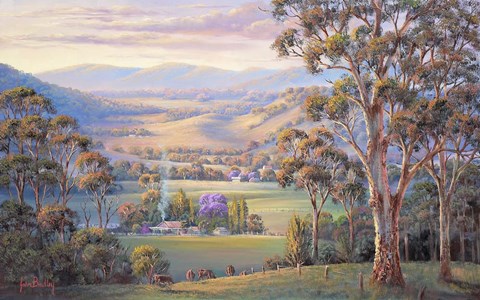 Framed Close Of Day - Vacy Print