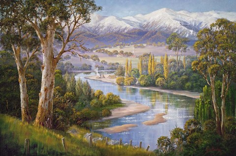 Framed Murray Valley Campers Print