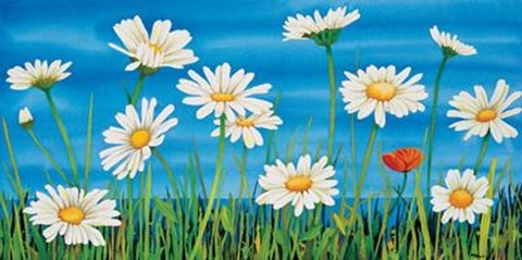 Framed Margherite Sul Mare Print