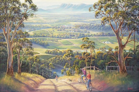 Framed Vineyard Vista Print
