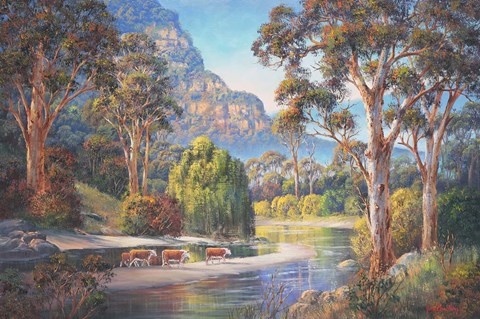 Framed Wollondilly Autumn Print