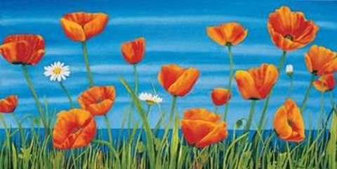 Framed Papaveri Sul Mare Print