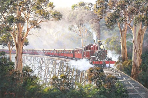 Framed Misty Morning - Belgrave Print