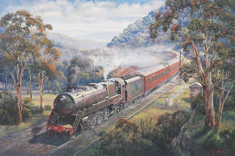 Framed Newcastle Flyer Print