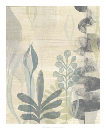 Framed Undersea Garden I Print