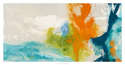 Framed Tidal Abstract I Print