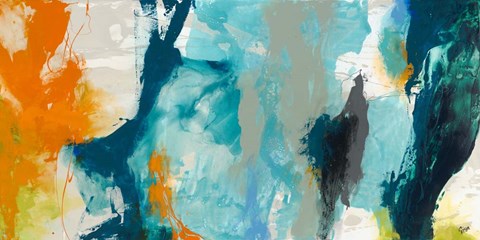 Framed Tidal Abstract II Print