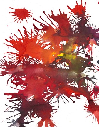 Framed Fireworks Display II Print