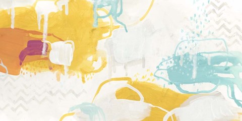 Framed Playful Color I Print