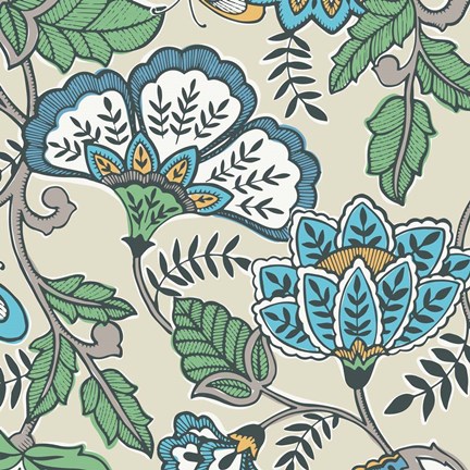 Framed Namaste Floral I Print