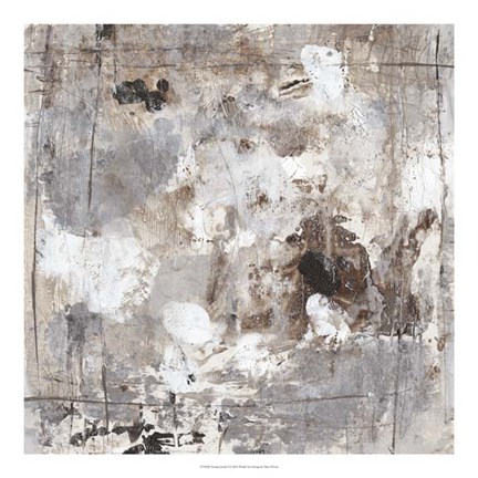 Framed Neutral Jostle I Print