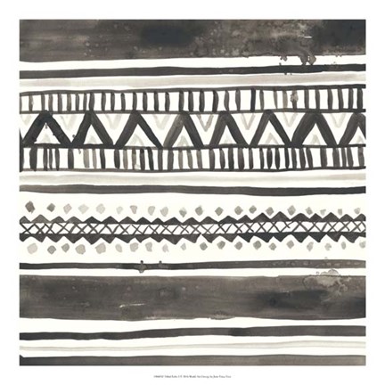 Framed Tribal Echo I Print