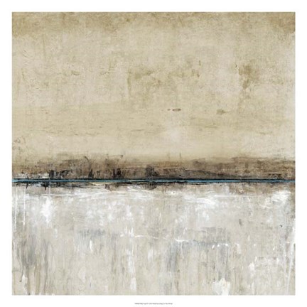 Framed Blue Line II Print