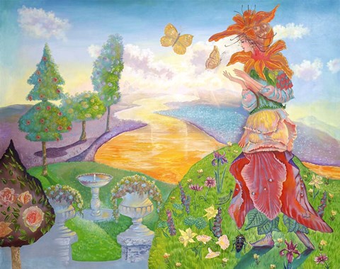 Framed Flower Goddess Print