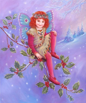 Framed Holly Fairy Print