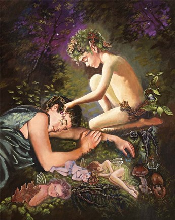 Framed Puck's Magic Flower Print