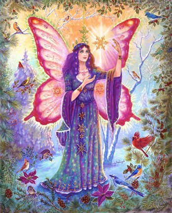 Framed Winter Fairy Print