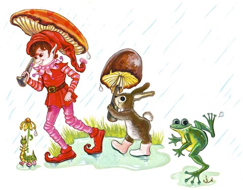 Framed Rain Parade Print