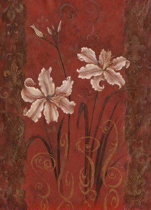 Framed Lily Design Print