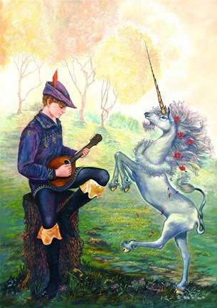 Framed Dancing Unicorn Print