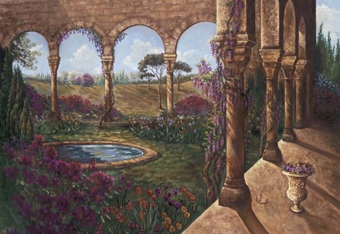 Framed Wisteria Cloister Print