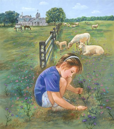 Framed Knapweed Print