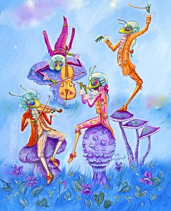 Framed Cricket Concert Print