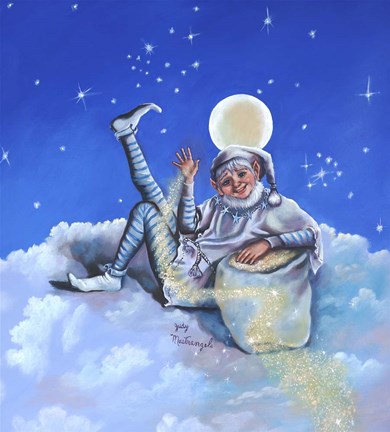 Framed Sandman On Cloud Print