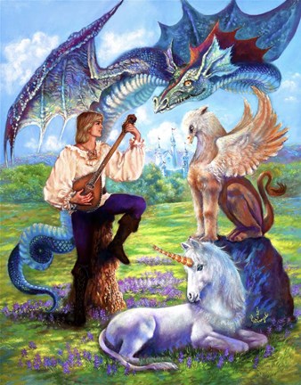 Framed Song Of Fantasy Print