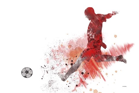 Framed Soccer Player 1 Print