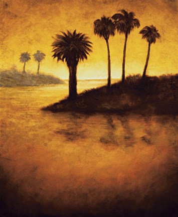 Framed Lagoon I Print