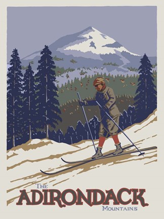 Framed Apple Adirondack Print