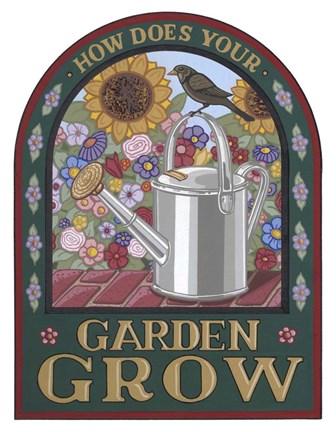 Framed Apple Garden Grow Print