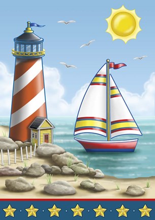 Framed Beach II Print