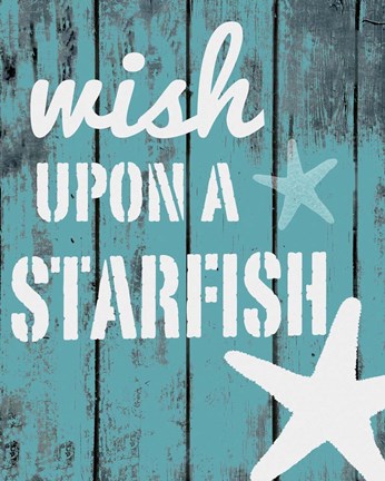 Framed Wish Upon A Starfish Print