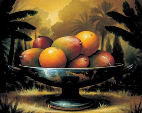 Framed Kevin Sloan - Tropical Harvest Size 31.5x23.75 Print