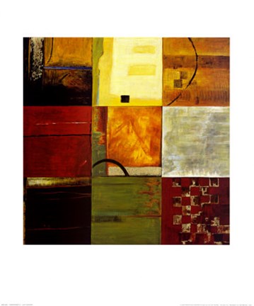 Framed Compartments II Print