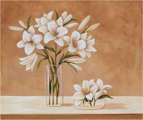 Framed Lis Blanches Print