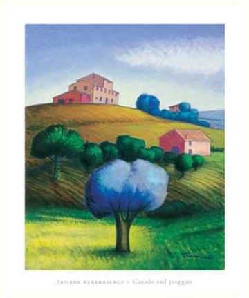 Framed Casale Sul Poggio Print